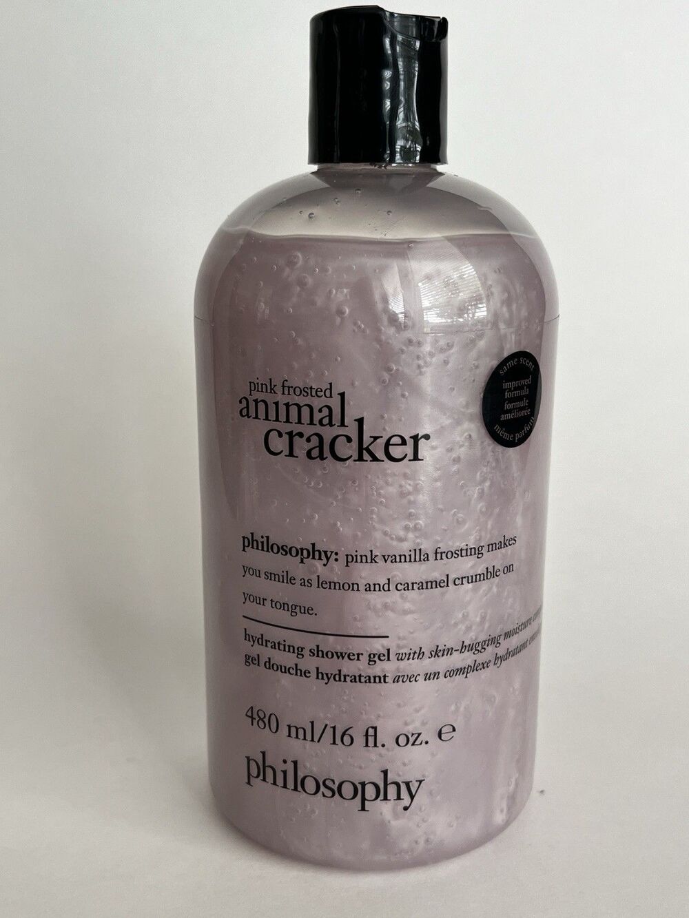 Philosophy Pink Frosted Animal Cracker Hydrating Shower Gel 16oz NEW